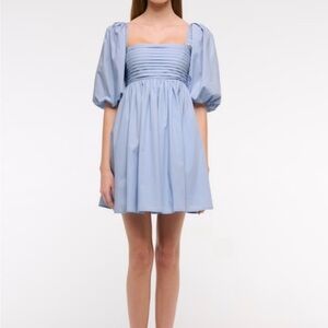 A&F Emerson Poplin Puff Sleeve Mini Dress  xs